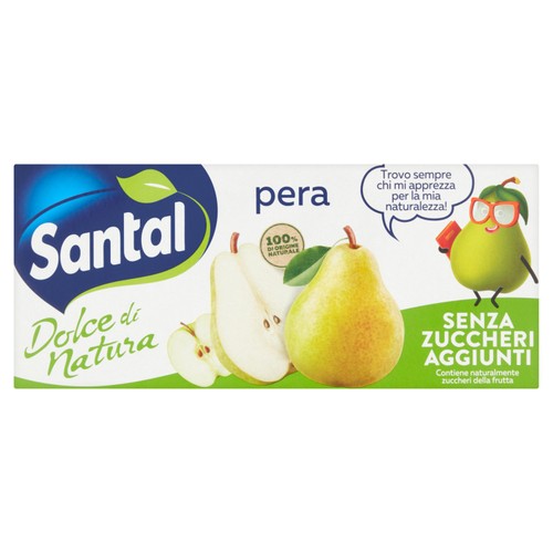 Santal No Sugar Pear 3 x 200ml (Pack of 2)