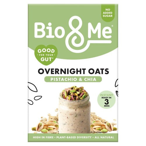Bio&Me Pistachio & Chia Overnight Oats 350g (Pack of 3)