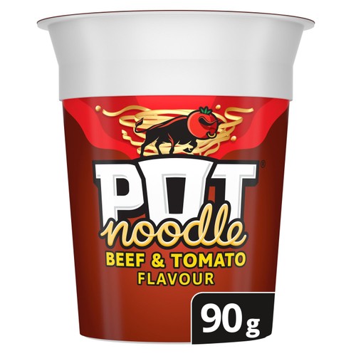 Pot Noodle Beef & Tomato 90g (Pack of 3)