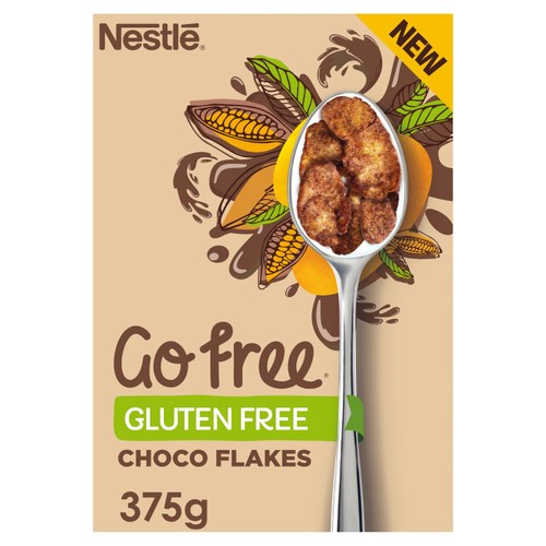 Go Free Gluten Free Chocolate Cornflakes Breakfast Cereal 375g (Pack of 3)