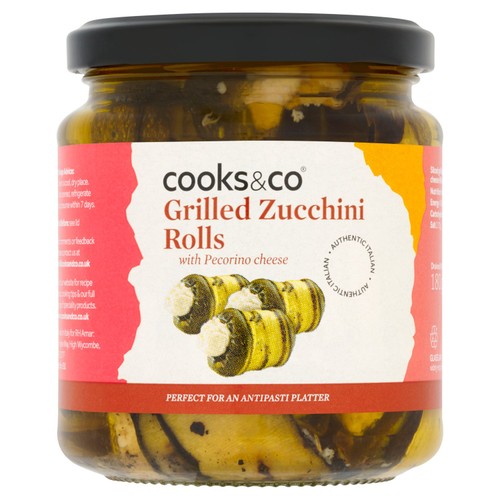 Cooks & Co Grilled Courgette with Pecorino Cheese 280g (Pack of 2)