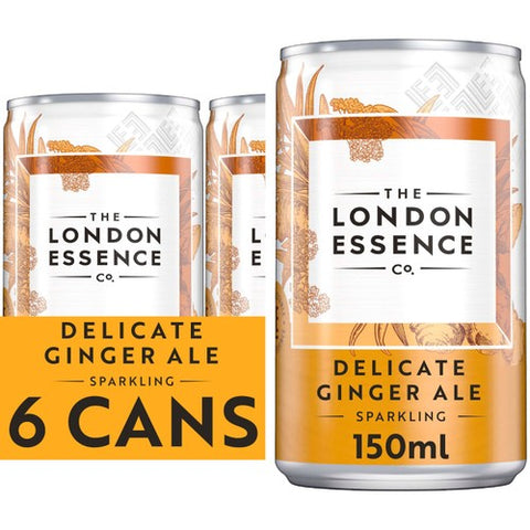 London Essence Co. Ginger Ale Cans 6 x 150ml (Pack of 2)