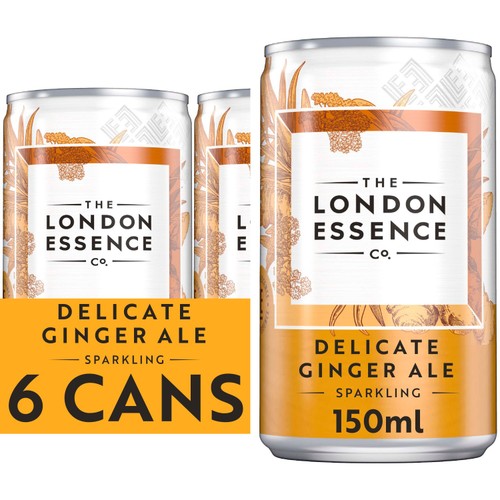 London Essence Co. Ginger Ale Cans 6 x 150ml (Pack of 2)