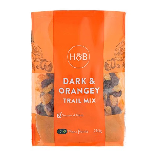 Holland & Barrett Dark & Orangey Trail Mix 210g (Pack of 3)