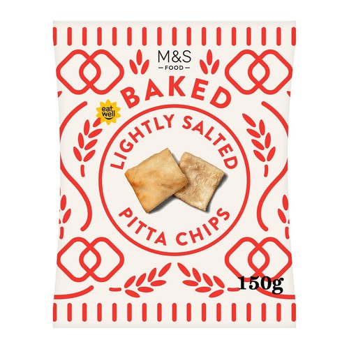 M&S Lightly Salted Pitta Chips 150g (Pack of 3)