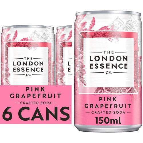 London Essence Co. Pink Grapefruit Cans 6 x 150ml (Pack of 2)