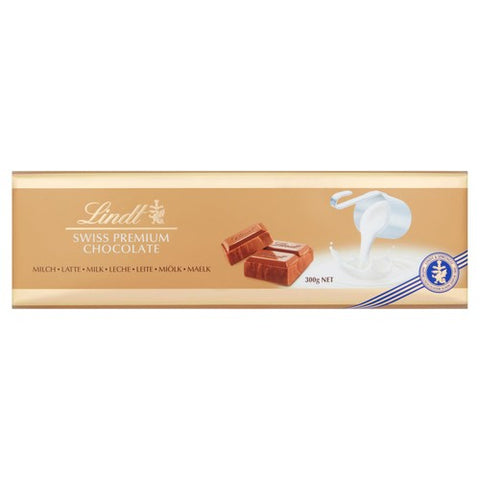 Lindt Gold Swiss Premium Milk Chocolate Bar 300g (Pack of 3)