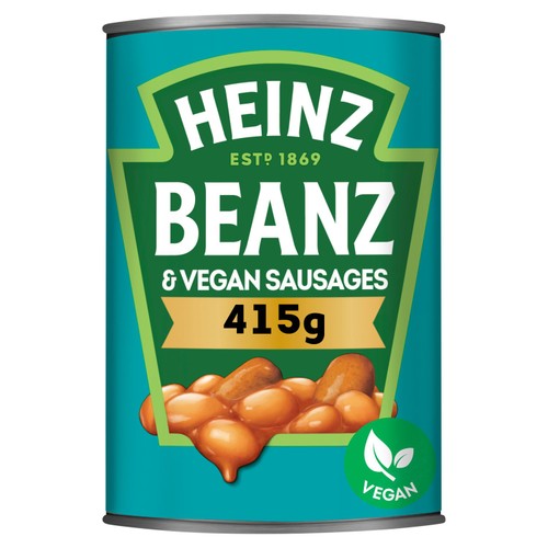 Heinz Plant-Based Beanz & Sausages 415g (Pack of 2)