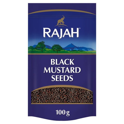 Rajah Spices Whole Black Mustard Seeds 100g (Pack of 2)