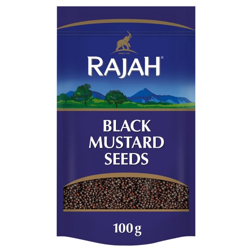 Rajah Spices Whole Black Mustard Seeds 100g (Pack of 2)