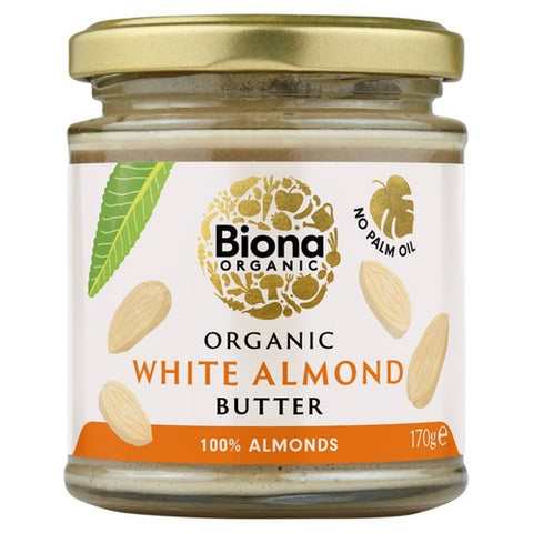Biona Organic White Almond Butter 170g (Pack of 2)