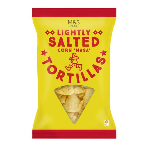M&S Lightly Salted Tortilla Chips 200g (Pack of 3)