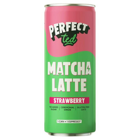 PerfectTed Matcha Latte Strawberry 250ml (Pack of 2)