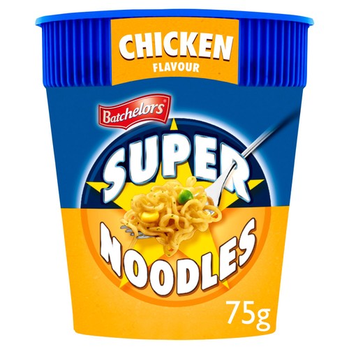 Batchelors Chicken Flavour Super Noodle Pot 75g (Pack of 3)