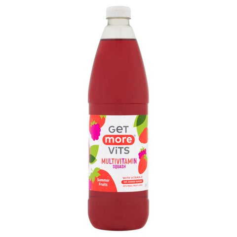 Get More Vits Multivitamin Squash Summer Fruits 1L (Pack of 2)