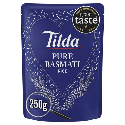 Tilda Microwave Pure Basmati Rice 250g (Pack of 2)