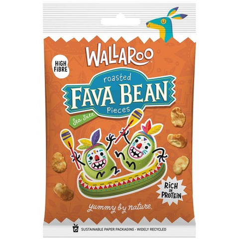Wallaroo Roasted Fava Bean Pieces 30g (Pack of 3)