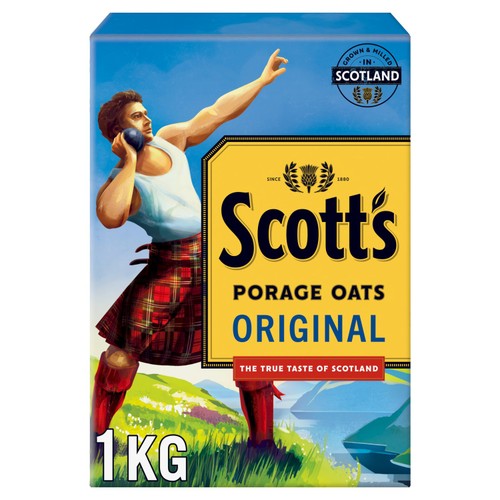Scott's Porage Original Porridge Cereal Oats 1kg (Pack of 3)