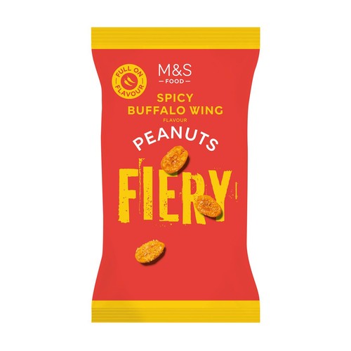 M&S Spicy Buffalo Wing Peanuts 200g (Pack of 3)