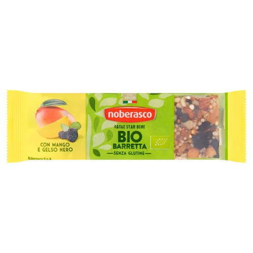 Noberasco Organic Fruitbar with Nuts & Mango 30g (Pack of 3)