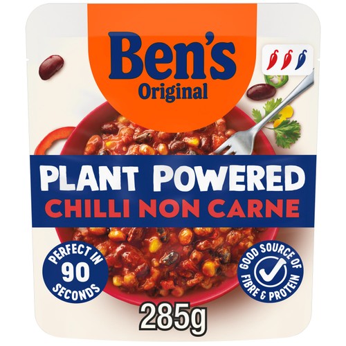 Ben's Original Plant Powered Chili Non Carne 285g (Pack of 2)