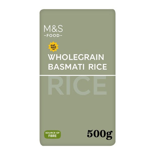 M&S Basmati Wholegrain Rice 500g (Pack of 3)