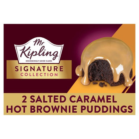Mr Kipling Signature Salted Caramel 2 Brownie Puddings (Pack of 3)