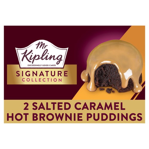 Mr Kipling Signature Salted Caramel 2 Brownie Puddings (Pack of 3)