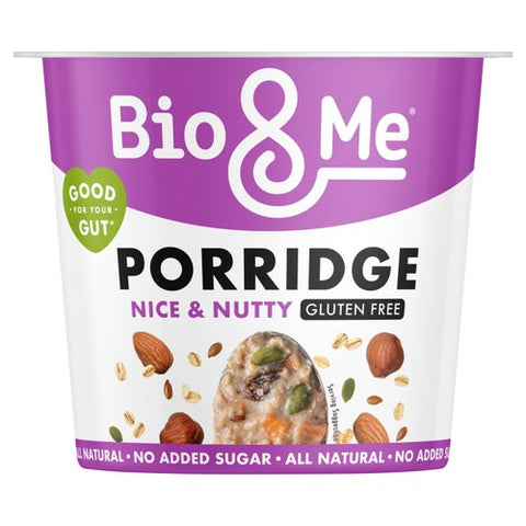 Bio&Me Gluten Free Nice & Nutty Porridge Pot 58g (Pack of 3)