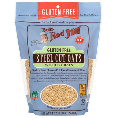 Bobs Red Mill Gluten Free Steel Cut Pinhead Oats 680g (Pack of 3)