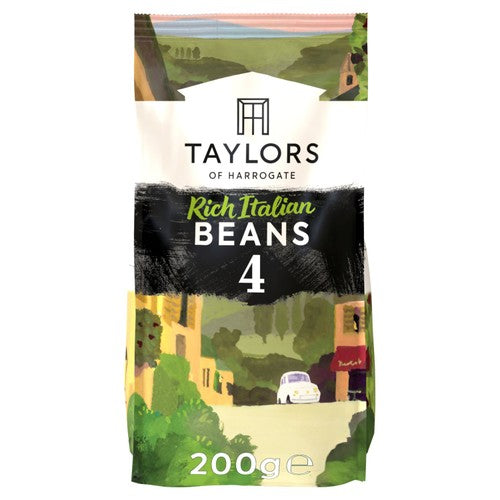 Taylors Rich Italian Coffee Beans 200g (Pack of 2)