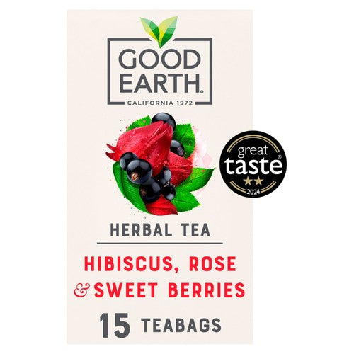 Good Earth Teabags Hibiscus, Rose & Sweet Berries 15's (Pack of 3)