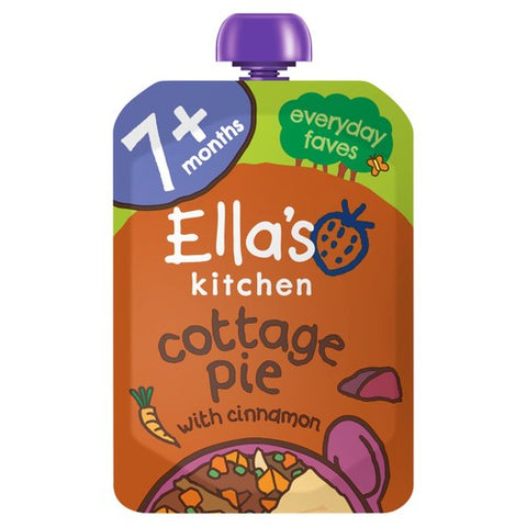 Ella's Kitchen Beef Cottage Pie Baby Food Pouch 7+ Months 130g (Pack of 2)