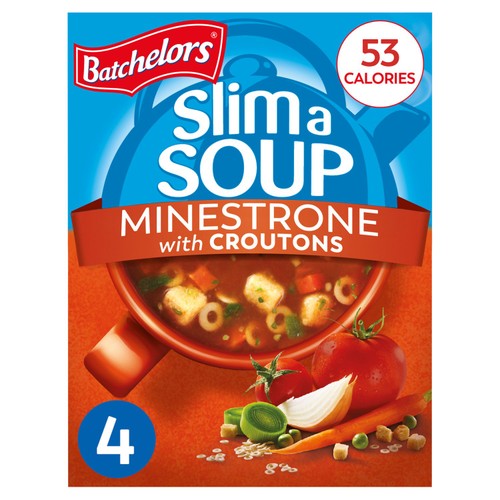 Batchelors Slim A Soup Minestrone Cup Soup 4 x 15g (Pack of 2)