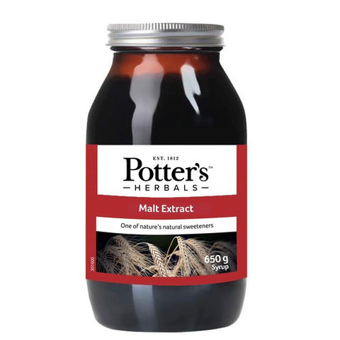 Potters Herbals Malt Extract Natural Sweetener Liquid 650g (Pack of 2)