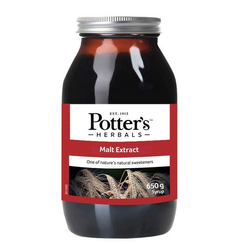 Potters Herbals Malt Extract Natural Sweetener Liquid 650g (Pack of 2)