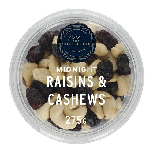 M&S Collection Midnight Raisins & Cashews 275g (Pack of 3)
