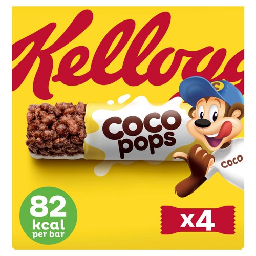Kellogg's Coco Pops Cereal Milk Bars 4 x 20g (Pack of 3)