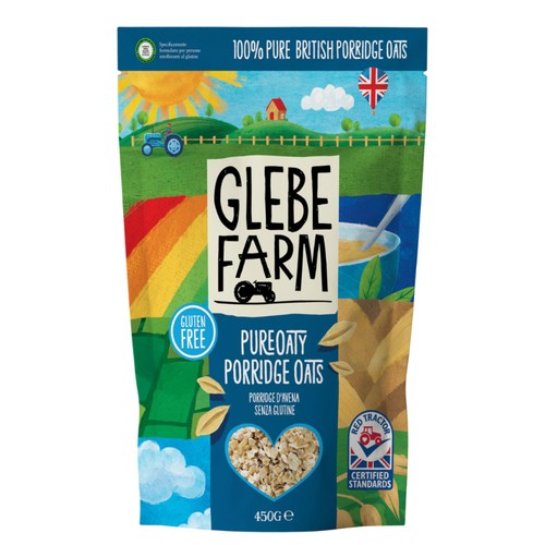 Glebe Farm Gluten Free Porridge Oats 450g (Pack of 3)
