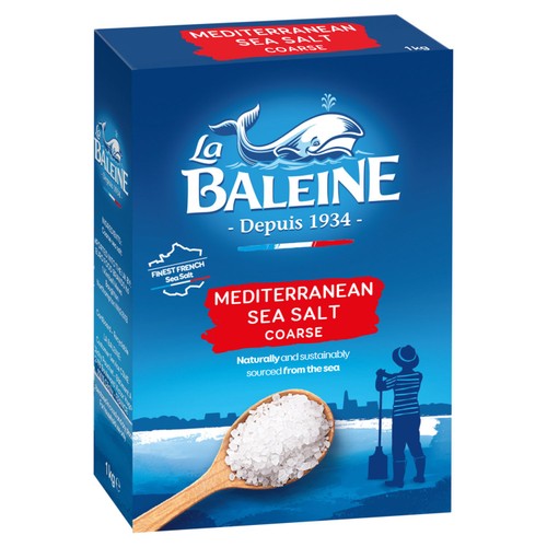 La Baleine Coarse Seasalt Box 1kg (Pack of 2)