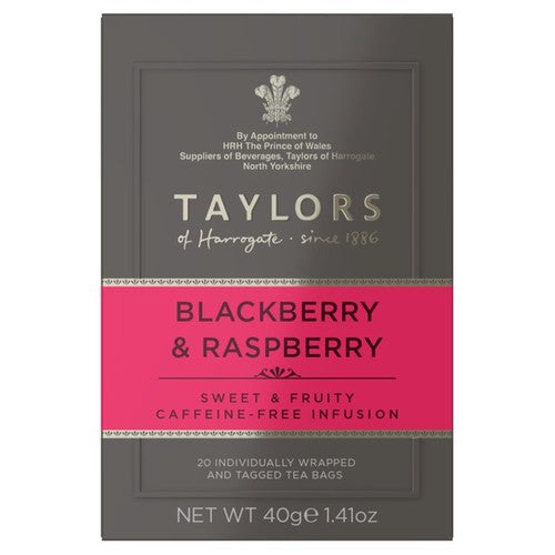 Taylors Blackberry & Raspberry Teabags 20's (Pack of 3)