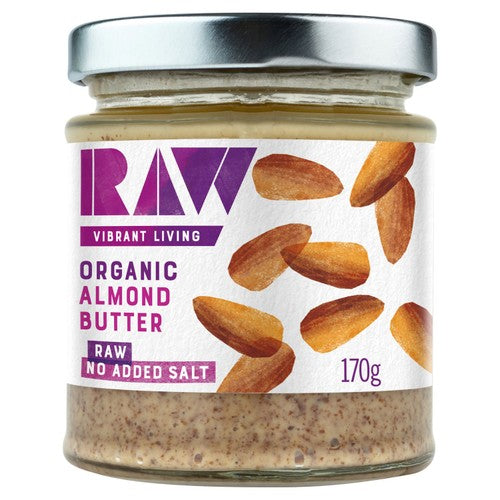 Raw Health Organic Almond Butter 170g (Pack of 2)