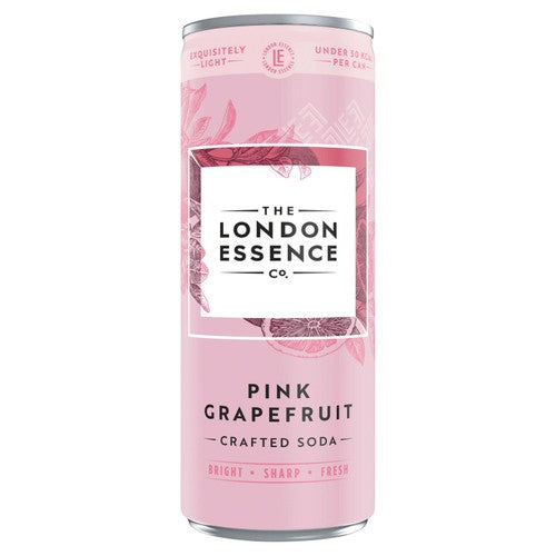 London Essence Co. Pink Grapefruit Crafted Soda 250ml (Pack of 6)