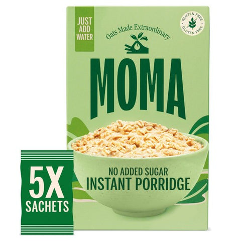 MOMA Gluten Free Plain Porridge Sachets 5 x 65g (Pack of 3)