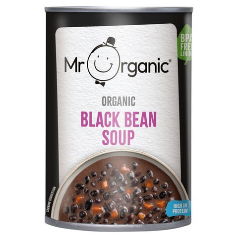 Mr Organic Black Bean & Vegetable Soup 400g (Pack of 2)