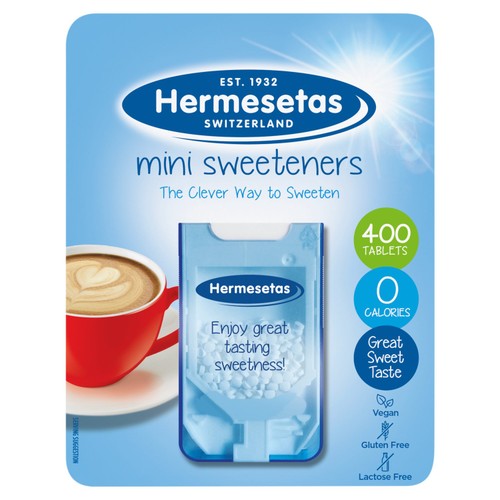 Hermesetas Mini Sweeteners Tabs 40's (Pack of 2)