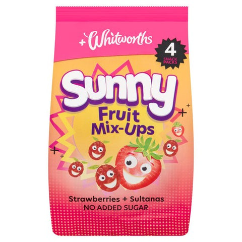 Whitworths Sunny Mix Ups Strawberry & Sultana 4 x 18g (Pack of 2)