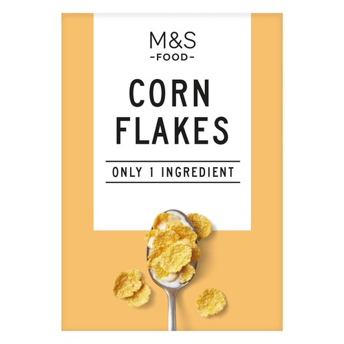 M&S Only 1 Ingredient Corn Flakes 325g (Pack of 3)
