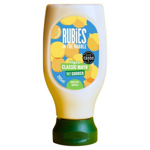 Rubies in the Rubble Squeezy Classic Vegan Mayonnaise 285ml (Pack of 2)