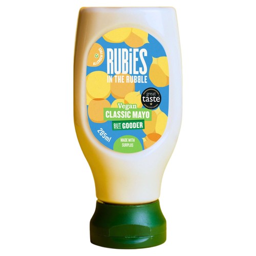 Rubies in the Rubble Squeezy Classic Vegan Mayonnaise 285ml (Pack of 2)